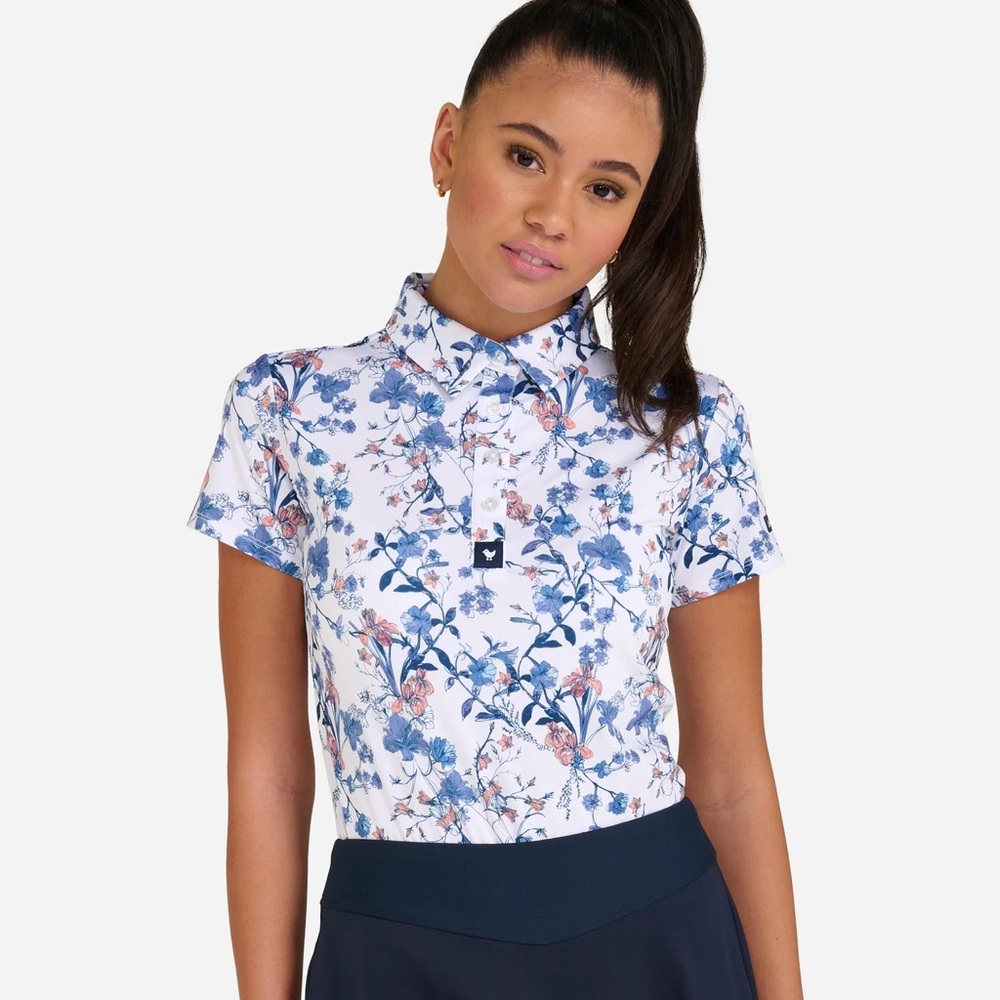 Bad Birdie “wild one” core performance polo size small new with tags